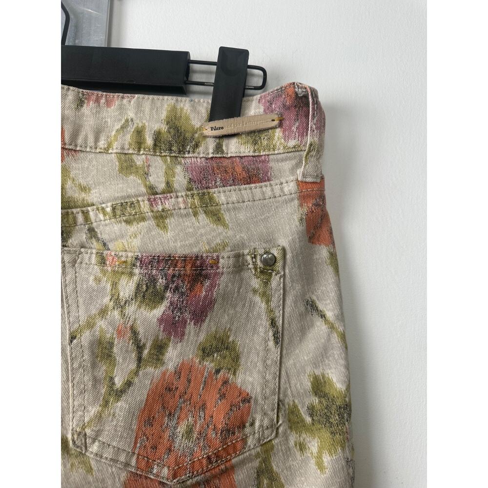 Anthropologie PILCRO Stet Fit Floral Stretch Denim Ankle Jeans Sz. 29 Boho D29 - Picture 5 of 7